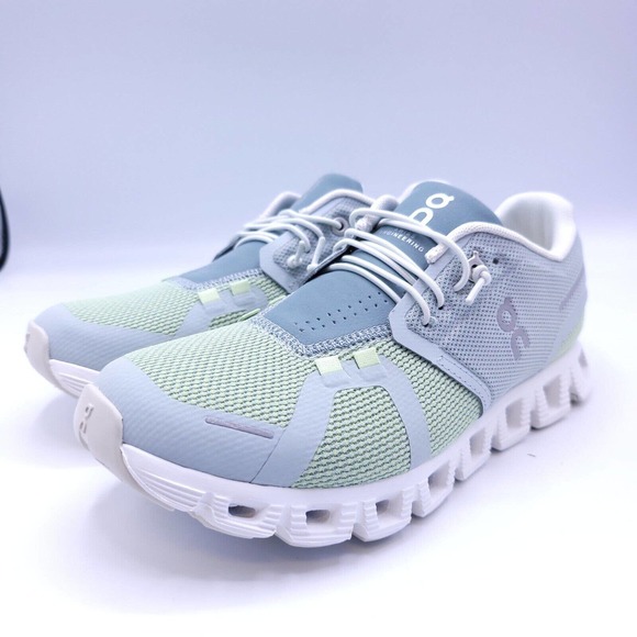 On Running Shoes - On Cloud 5 Combo Swiss Engineering Athletic Running Shoe Womens Size 6.5 Green